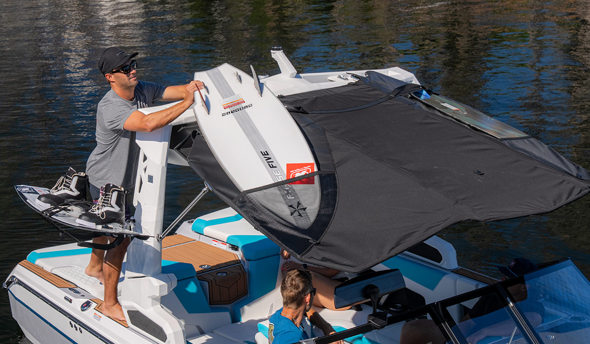 Bimini cu buzunare pentru surf