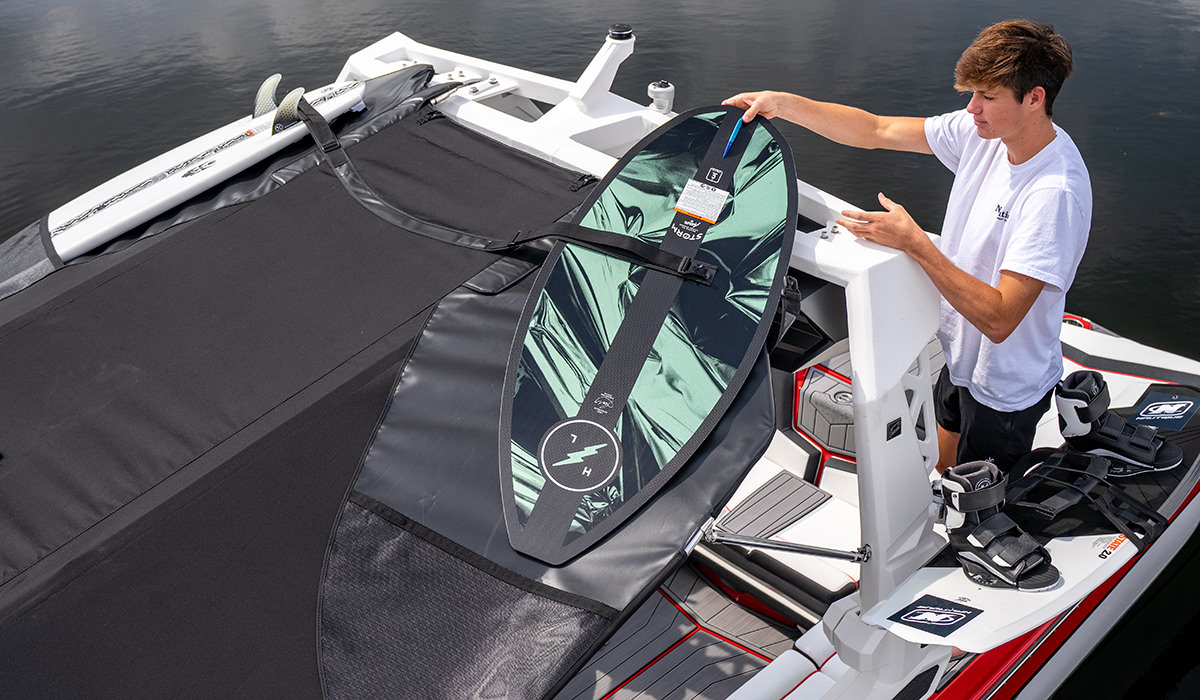 Bimini cu buzunare pentru surf