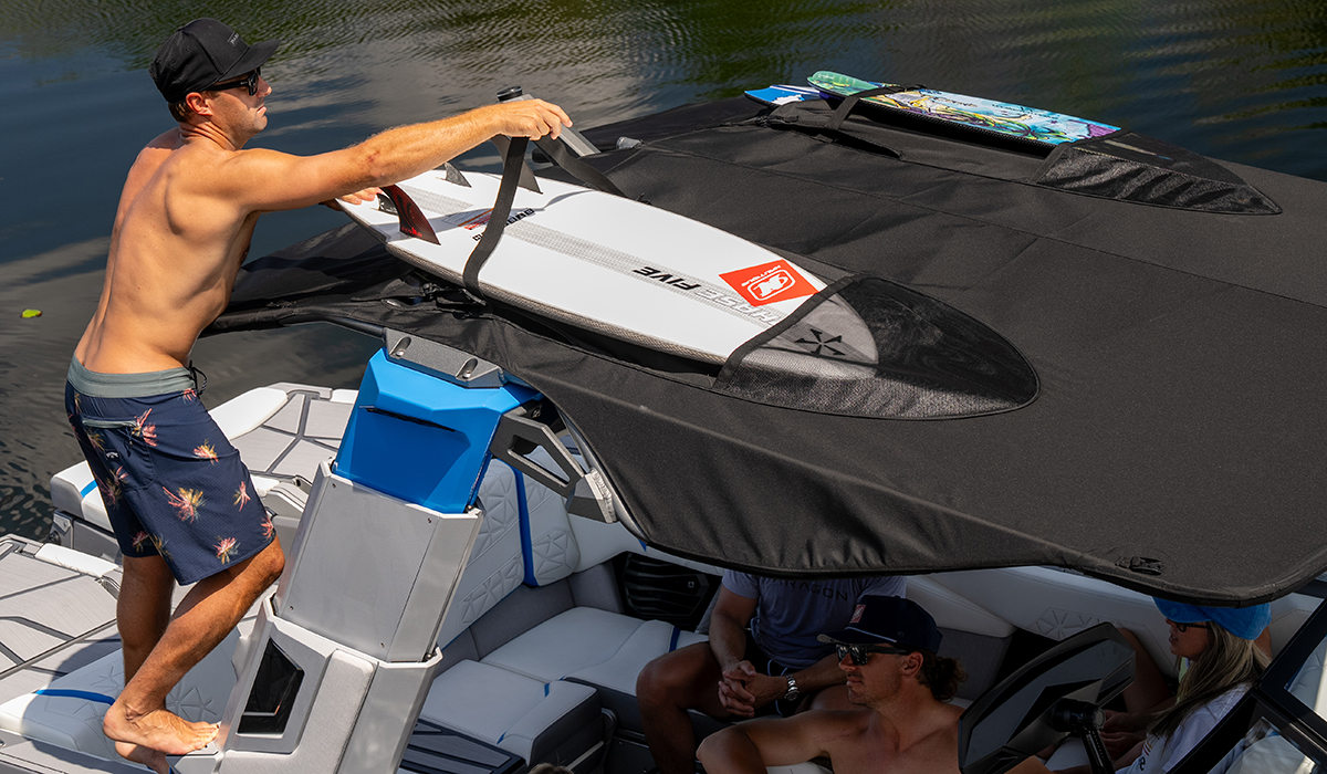 Bimini cu buzunare pentru surf