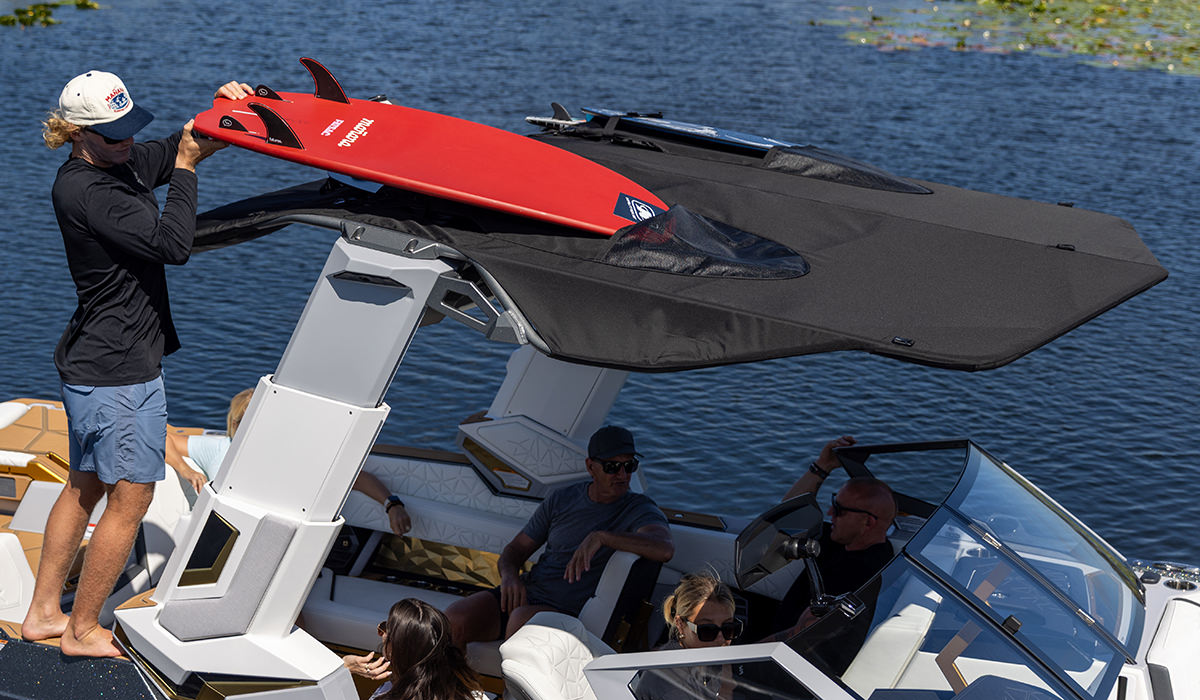 Bimini cu buzunare pentru surf