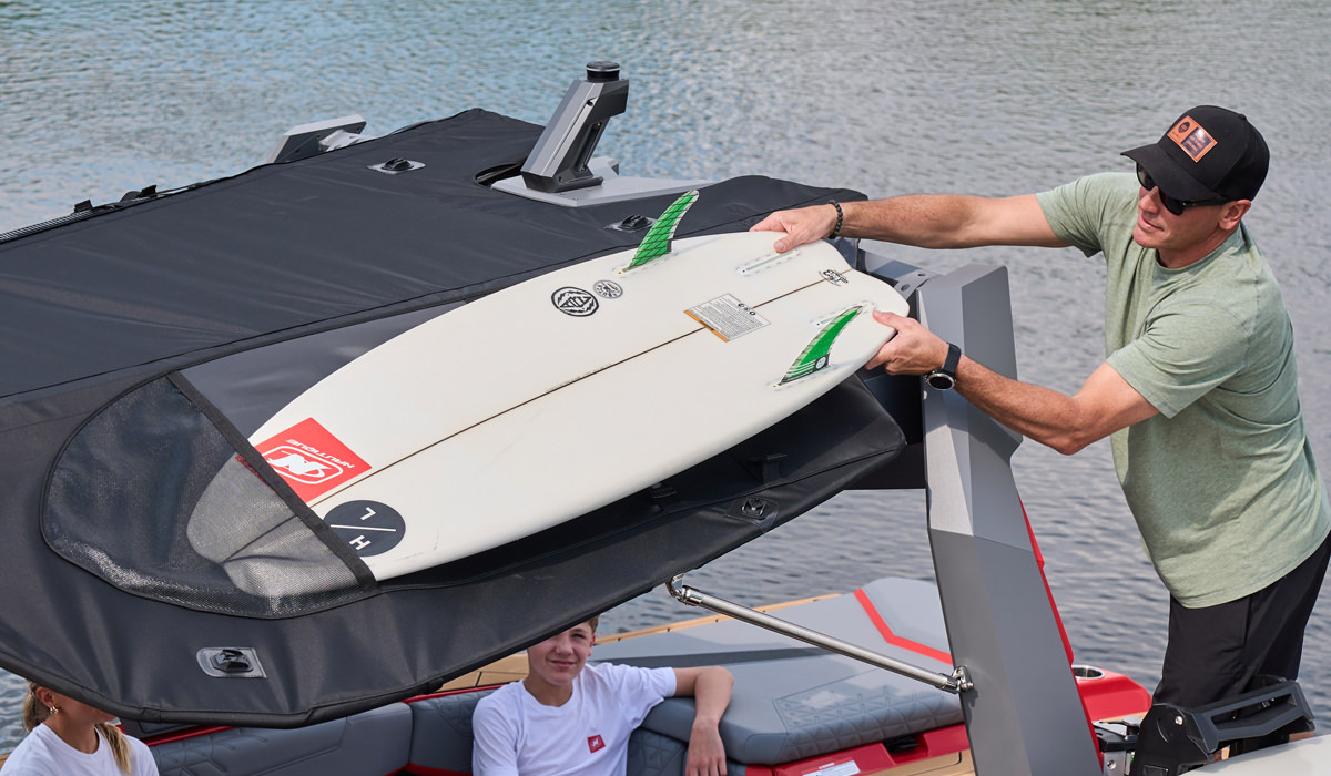 Bimini cu buzunare pentru surf