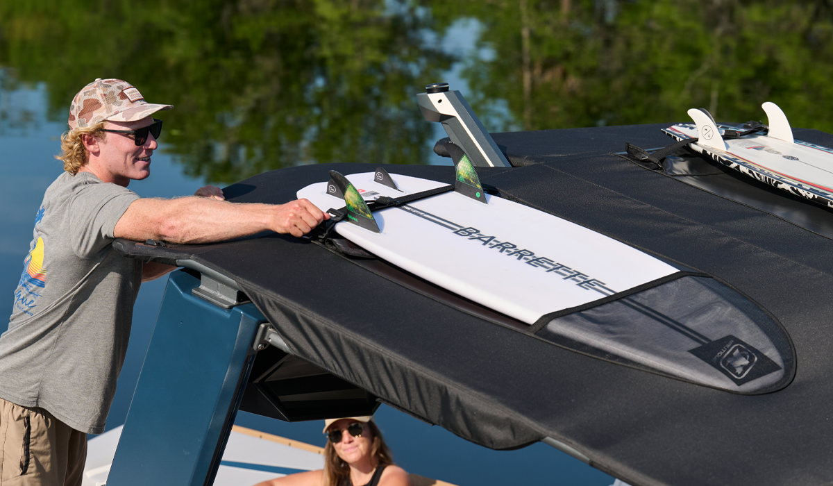 Bimini cu buzunare pentru surf
